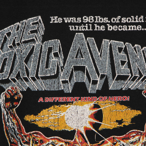 毒魔复仇The Toxic Avenger Cult超级英雄短袖化学怪物纯棉男T恤 - 图0