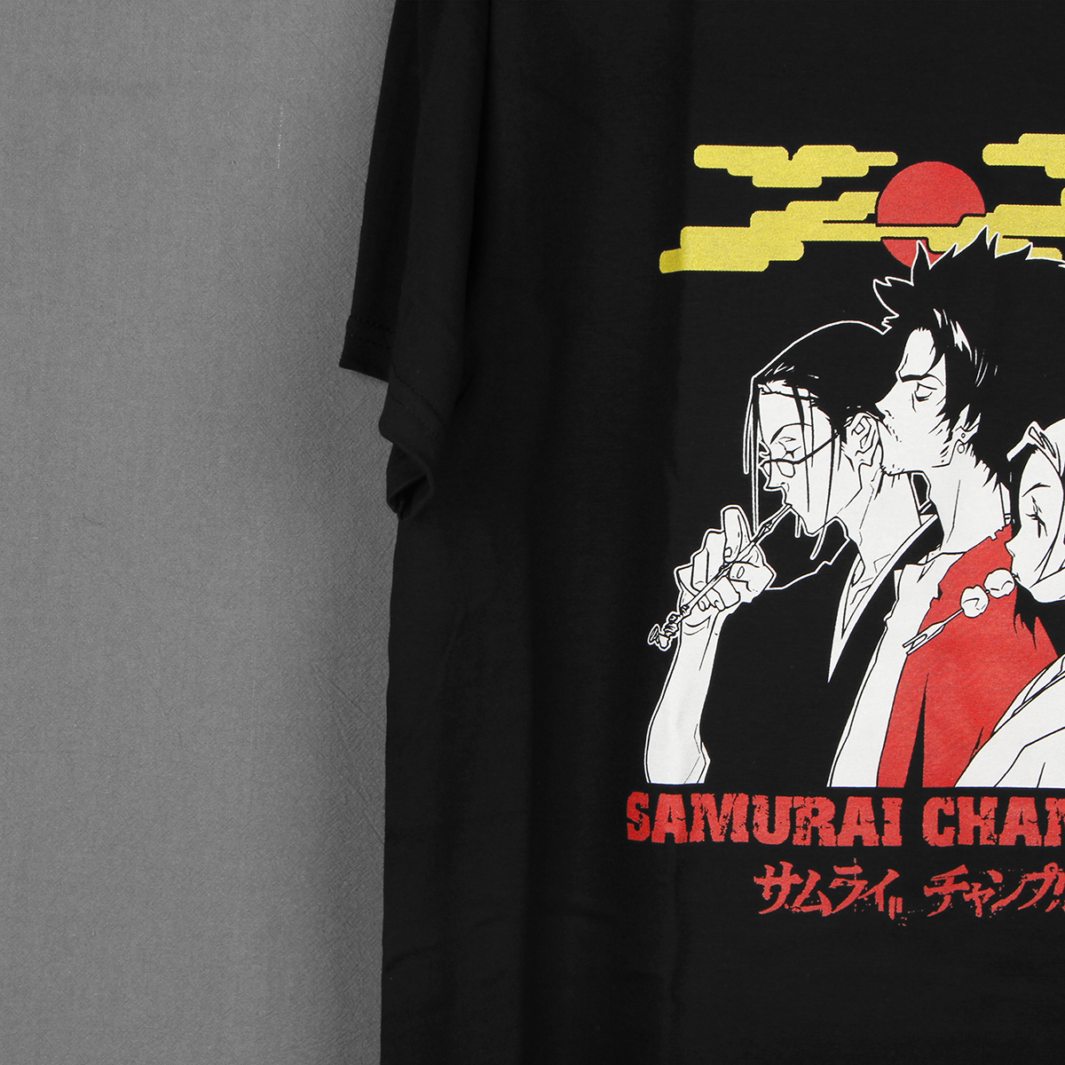 混沌武士Samurai Champloo Nujabes动漫纯棉美式休闲短袖T恤Shirt - 图1