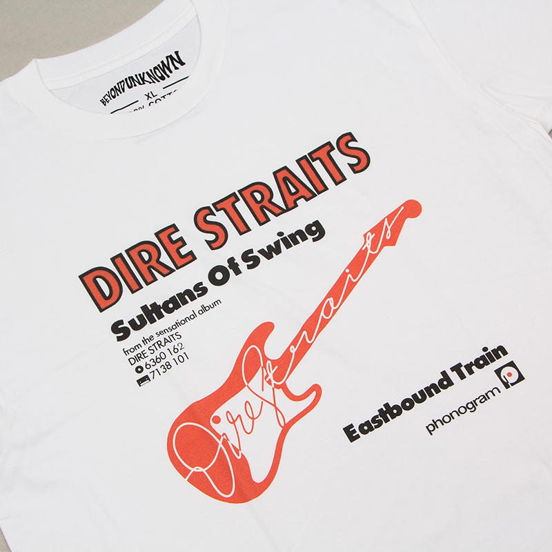 Dire Straits ‎T恤 Sultans Of Swing 恐怖海峡摇滚短袖 T-Shirt - 图1