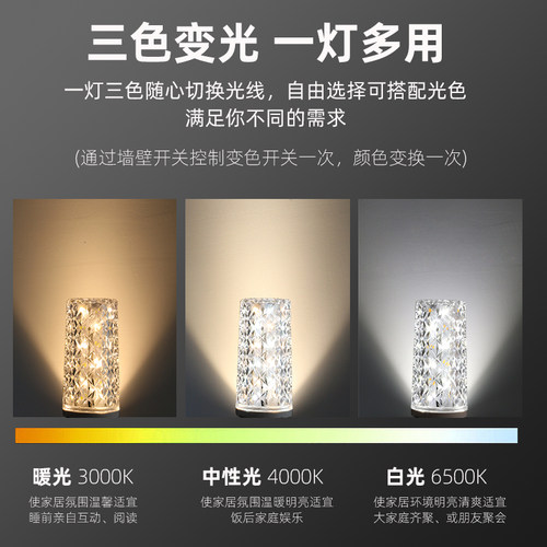巨祥超亮led灯泡e27E14螺口三色变光节能灯玉米灯泡家用吊灯光源 - 图3