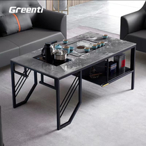 Gtai Rock Board Kongfu Tea Seat Reception Room Sofa Tea Table Brief Tea Table Tea Table Tea With Boiling Water Pot