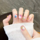 Cute Expression Manicure Short Wearable Detachable