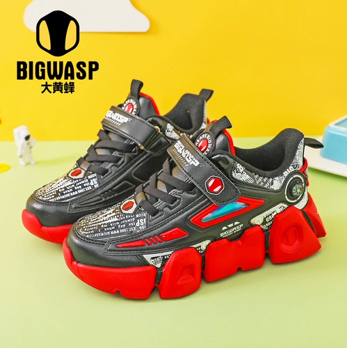 Утепленный Бамблби, удерживающая тепло спортивная обувь, водонепроницаемая повседневная обувь для мальчиков, туфли