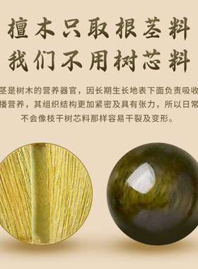 天然绿檀手串男款沉香老山檀木质手链女男士文玩檀香佛珠盘玩盘串