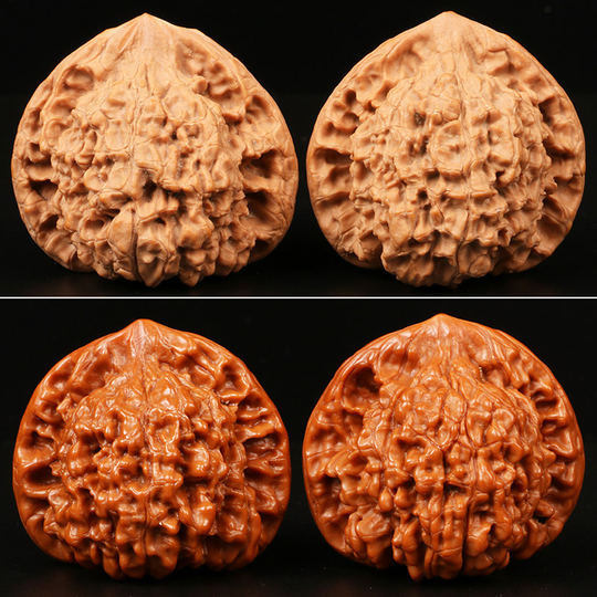 Wang Yong juega con nueces de gran tamaño en su sombrero oficial