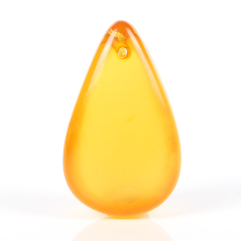 一物一图自然原石水滴蜜蜡毛衣链 YouShanGe项坠/吊坠