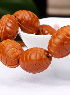 天然富甲天下橄榄核精雕刻乌龟壳