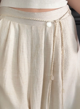 配裙子高级感编绳流苏腰带腰绳女波西米亚风连衣裙牛仔裤腰间配饰