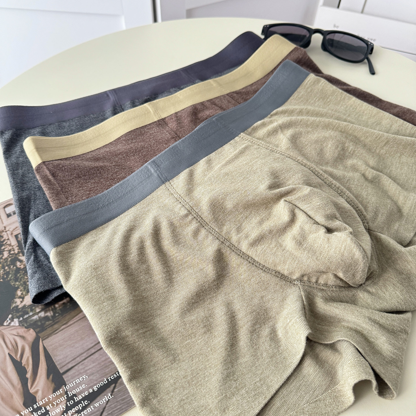 好温暖~男士新秋冬磨毛内裤平角发热暖和无痕四角裤10A纯棉抗菌裆,淘宝优惠券,粉丝福利购,淘宝优惠卷