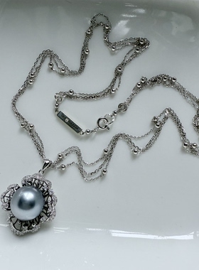 【特清不退换】925银大溪地海珠高品稀有色山岛珠极光重工设计款