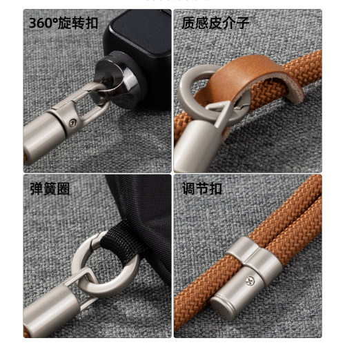 适用DJI大疆Pocket4/3斜挎挂绳可调节长度配螺丝pk4/3云台相机口袋相机专用收纳袋挂绳运动数码摄像机配件 - 图3