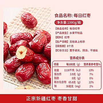 楼兰蜜语每日灰枣礼盒1000g[3元优惠券]-寻折猪