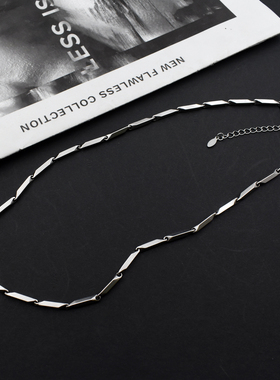 狂飙高启强同款项链菱形钛钢男士