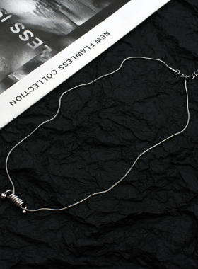 新款冷淡风吊坠钛钢INS小众项链