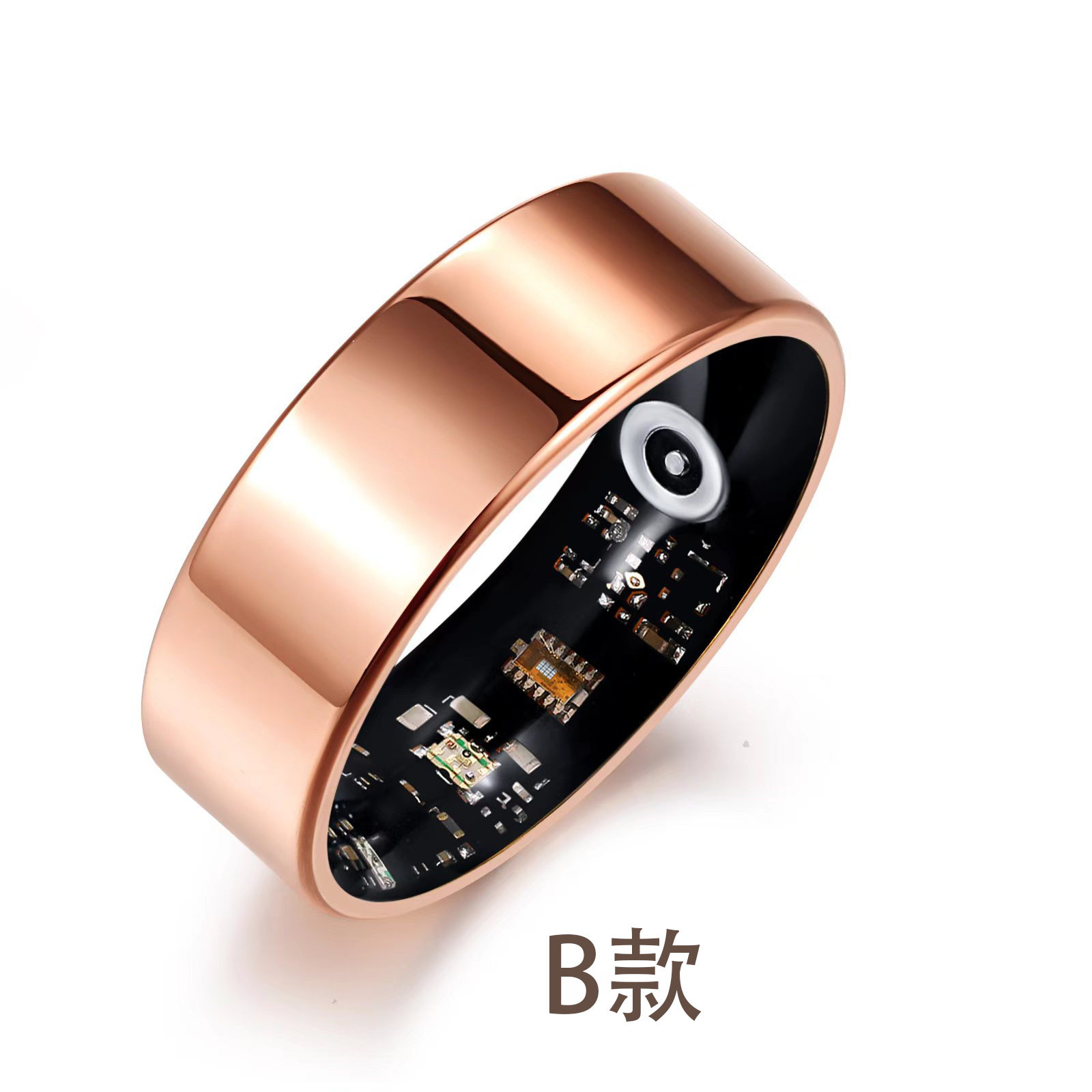 Smart ring vacuum plating new cross-border smart wearable waterproof health ring short video of brushing in the air