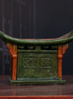 仿古做旧陶瓷枕头复古唐代鸳鸯枕古董古玩收藏品