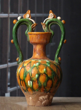 陶瓷装饰中式博古架纯手工