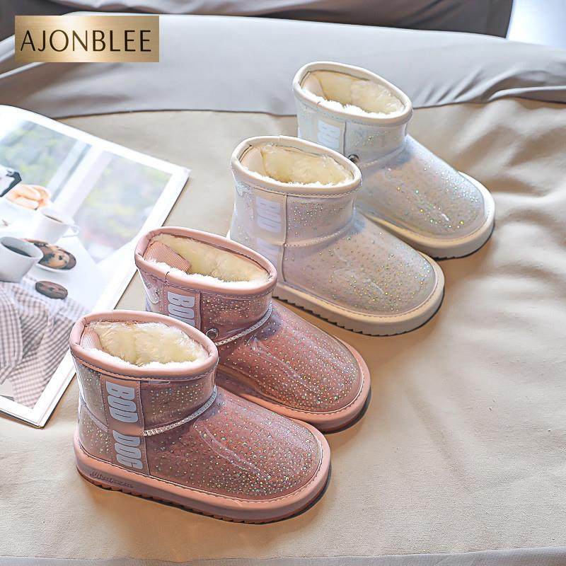 真皮防水女童雪地靴冬季新款加绒加厚中大儿童棉鞋女孩宝宝短靴,淘宝优惠券,粉丝福利购,淘宝优惠卷