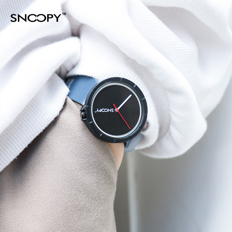 snoopy女ins简约气质学生石英表 snoopy手表国产腕表