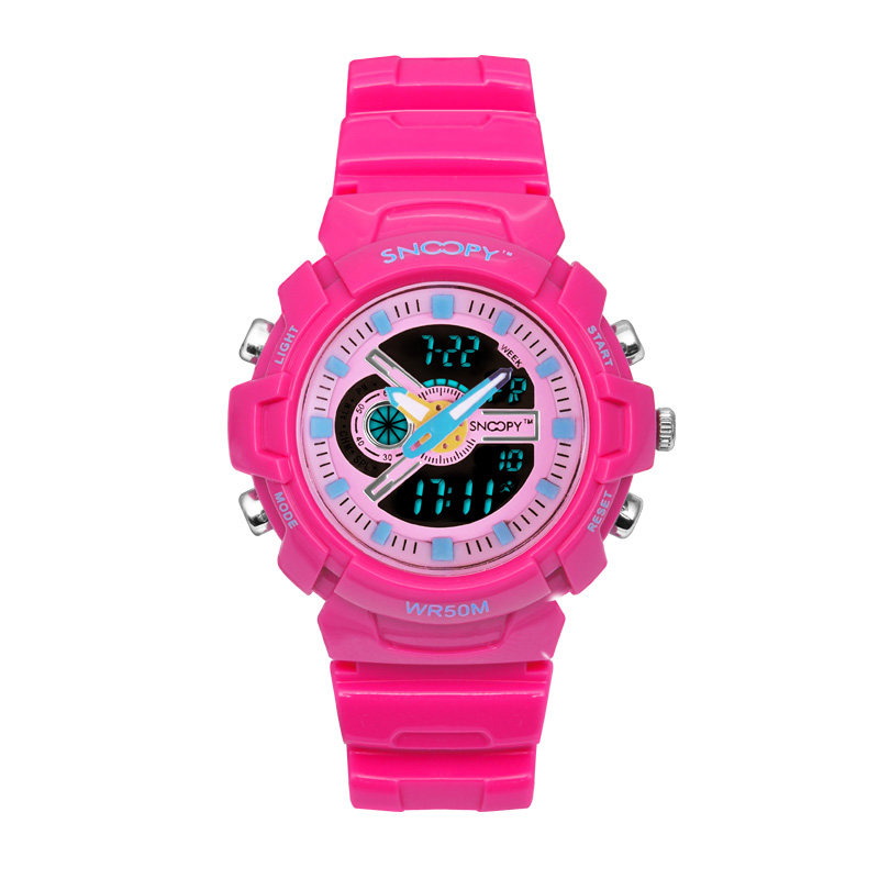 史努比青少年电子表特种兵防水军表 snoopy手表国产腕表