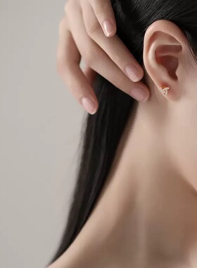 宝丽儿如意结耳钉女纯银时尚高级感小众设计耳饰生日礼物送女友