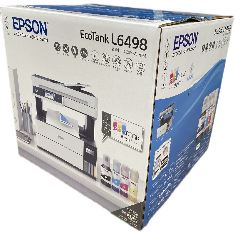 爱普生 epsonL6468/6498墨仓式彩色喷墨商用一体机无线WIFI打印机 - 图0