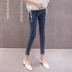 Phụ nữ mang thai quần mùa hè Phụ nữ mang thai quần mùa hè Phụ nữ mang thai quần jeans chín điểm quần legging mặc mỏng phần chân quần mùa hè - Phụ nữ mang thai quần / quần bụng