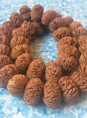 蟠桃核手串霸气蜂窝纹