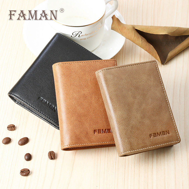faman男士真皮女式多卡位名片包 faman卡包