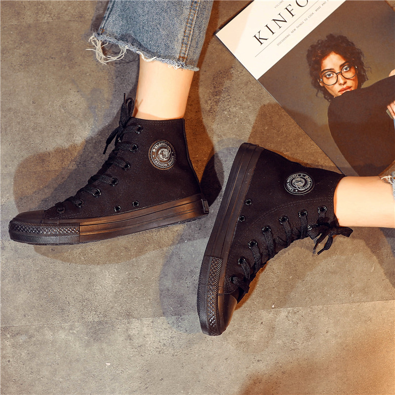 环球冬季大码女鞋二棉鞋41-43高帮休闲运动加绒帆布鞋加厚板鞋42,淘宝优惠券,粉丝福利购,淘宝优惠卷