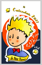 (2022) Little Princes desk calendar Le Petit Prince Jr.s small calendar take note of size