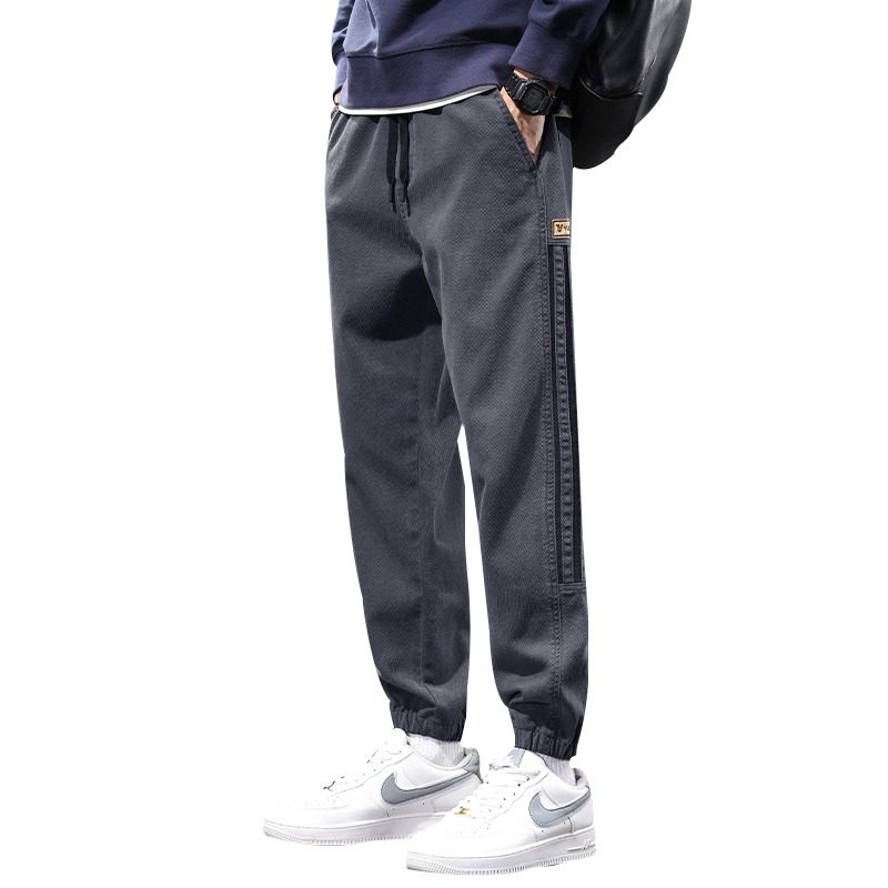 2026新款秋冬加绒条纹牛仔裤男款潮牌水洗休闲潮流宽松百搭哈伦裤,淘宝优惠券,粉丝福利购,淘宝优惠卷