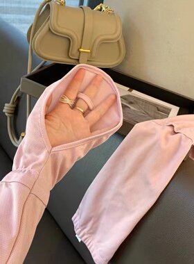 日本大码冰袖手套女夏季开车防晒袖宽松护臂骑行防紫外线冰丝袖套
