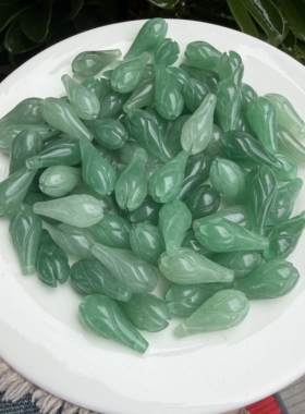 天然粉水晶玉兰花苞散珠