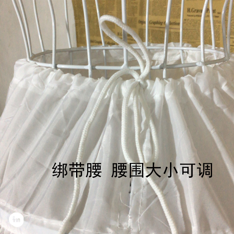 女童蓬蓬长裙裙撑儿童公主礼服裙撑小女孩花童裙撑婚纱钢圈撑裙