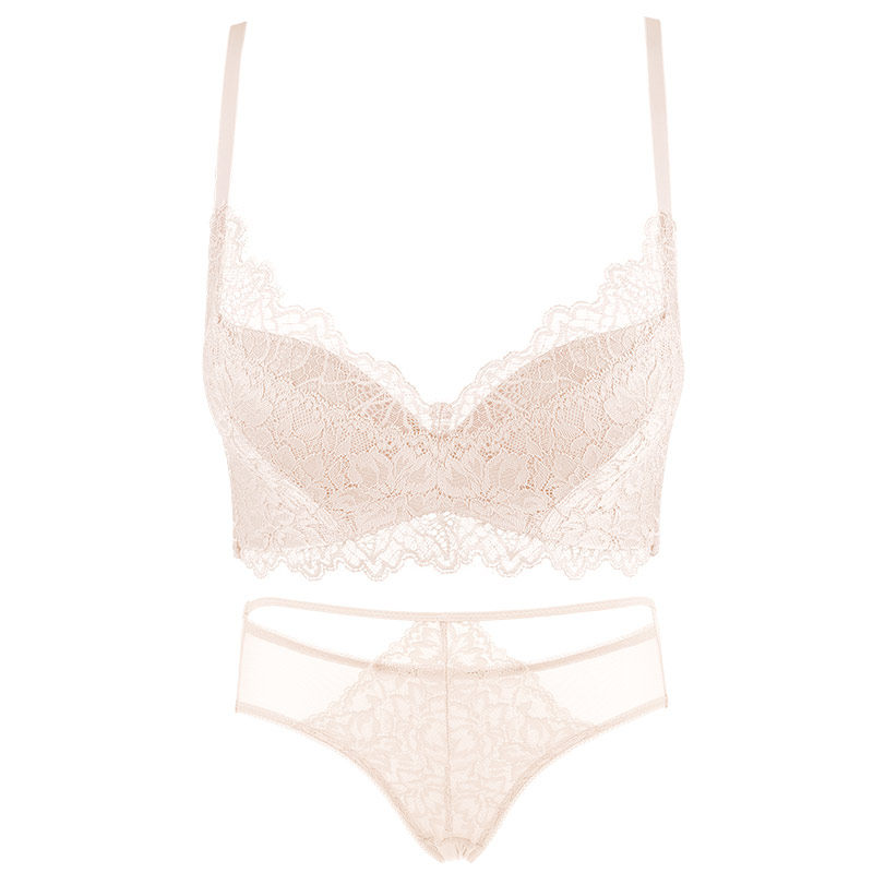 无钢圈显大调整型夏季性感蕾丝内衣 莉妃文胸