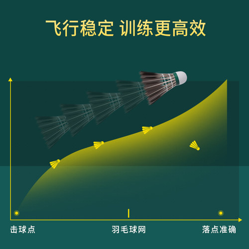 尤迪曼正品羽毛球套装耐打耐用稳定12只装黑鹅毛室内外训练打不烂 - 图3