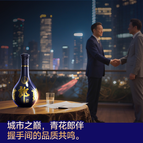 郎酒 青花郎 53度 酱香型白酒 500mL  单瓶装 商务宴请送礼 - 图0