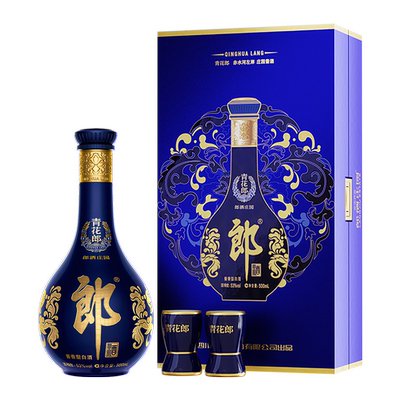 郎酒 青花郎 53度酱香型白酒 500mL 单瓶装 商务宴请 官方正品