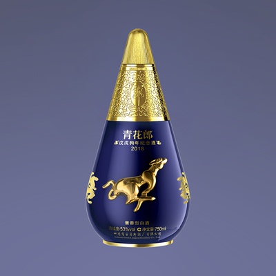 [限量收藏]郎酒青花郎 2018戊戌狗年纪念酒53度酱香型白酒 750mL