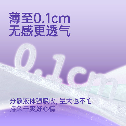 【选赠黄金贴】自由点卫生巾超长夜用干爽防漏430姨妈巾囤货装 - 图2
