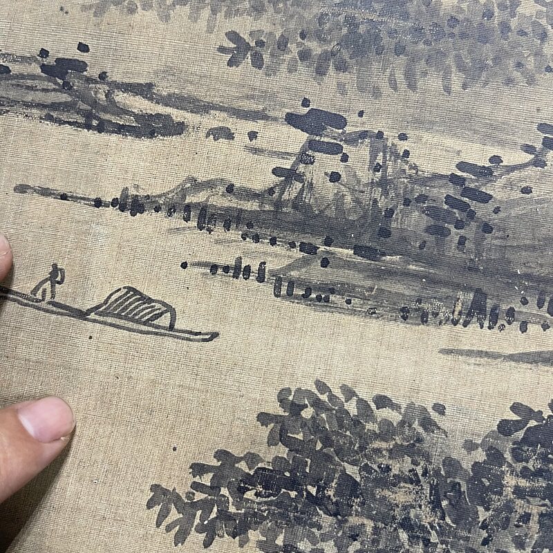 明 蓝瑛 山水画册10开仿古国画小品高清微喷美术纸学习临摹范本