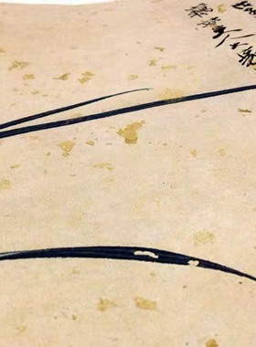 仿古画复制品张大千兰花图新中式装饰画挂画玄关花鸟画斗方字画