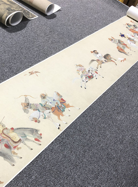 朱宣初昭君出塞图工笔画人物