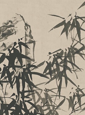 郑板桥名家墨竹装饰画临摹画稿