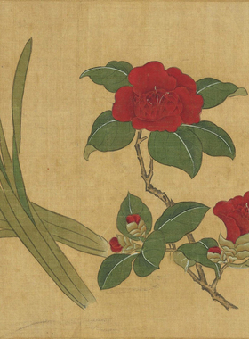 明 周之冕 百花图卷真迹复制品微喷国画花鸟画临摹画稿范本装饰画
