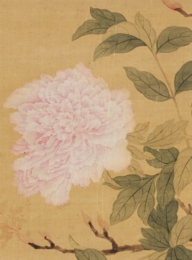 恽寿平牡丹图没骨国画微喷复制