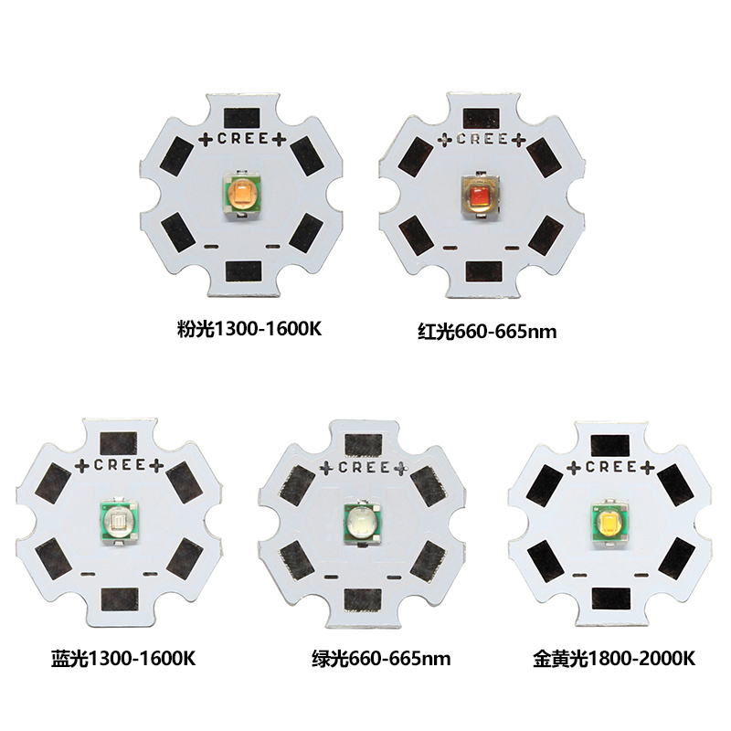 LED灯珠3W365 395 660nm红外940nm绿黄紫粉冰蓝3535XPE固化UV光源 - 图2