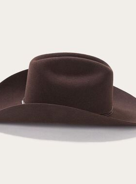stetson毛毡帽礼帽男女西部牛仔帽宽檐复古铆钉美国制作精品羊毛