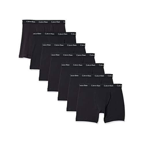 CK男士内裤四角平角7条装棉纯色Calvin Klein/凯文克莱送男友礼物 - 图2